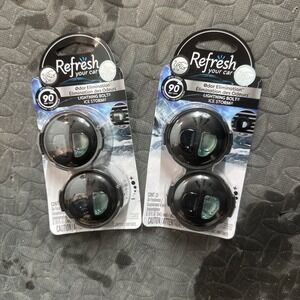 New Refresh Your Car, Order Eliminator, Lighting Bolt Ice Storm,  0.10 Fl Oz 2PK